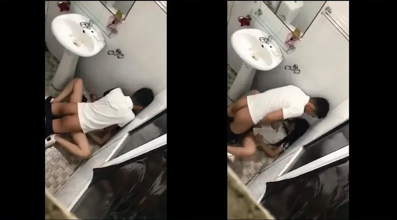 Gấu say xỉn và anh bồ trong phòng tắm nhà hàng